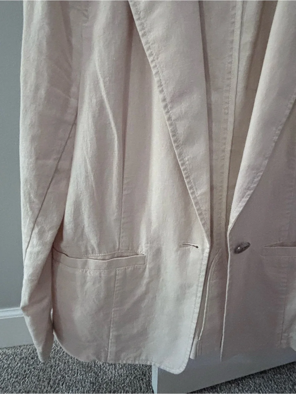 J. Crew Womens PETITE Linen blend Blazer Jacket - Picture 3 of 9